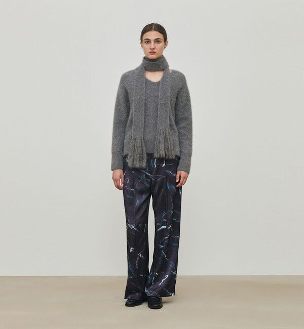 DES PRES「フォックスカシミヤ フリンジストール」|ストール|