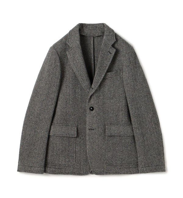TOMORROWLAND MENS「ブリティッシュウールツイード シングルブレステッド3Bジャケット ZANIERI」|テーラードジャケット|16 グレー