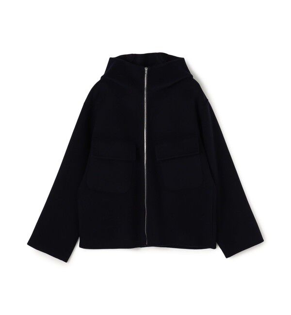 GALERIE VIE「ウールカシミヤダブルフェイス フーデッドブルゾン」|その他|69 ネイビー
