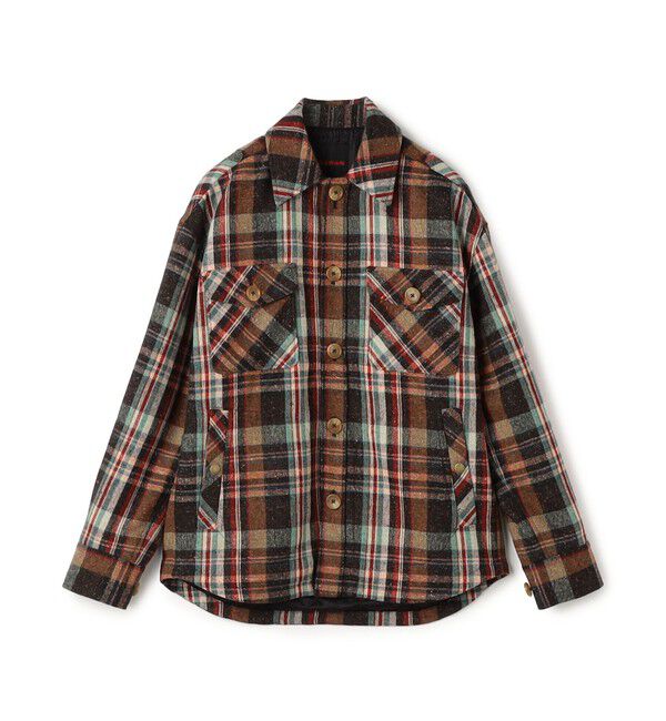 CABaN「ネップウール チェックCPOブルゾン」|ブルゾン・スタジャン|