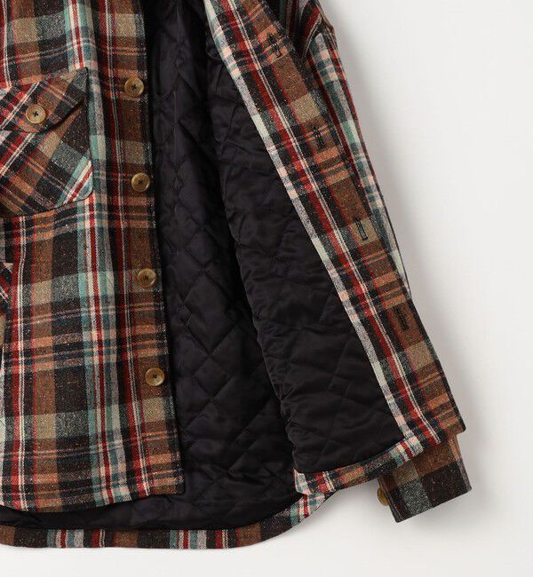 CABaN「ネップウール チェックCPOブルゾン」|ブルゾン・スタジャン|