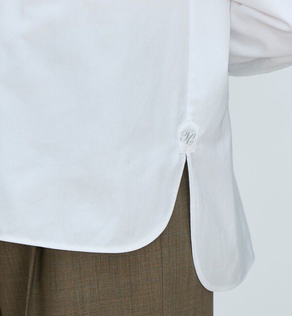 TOMORROWLAND collection「コットンピケ フリルカラーブラウス」|シャツ・ブラウス|