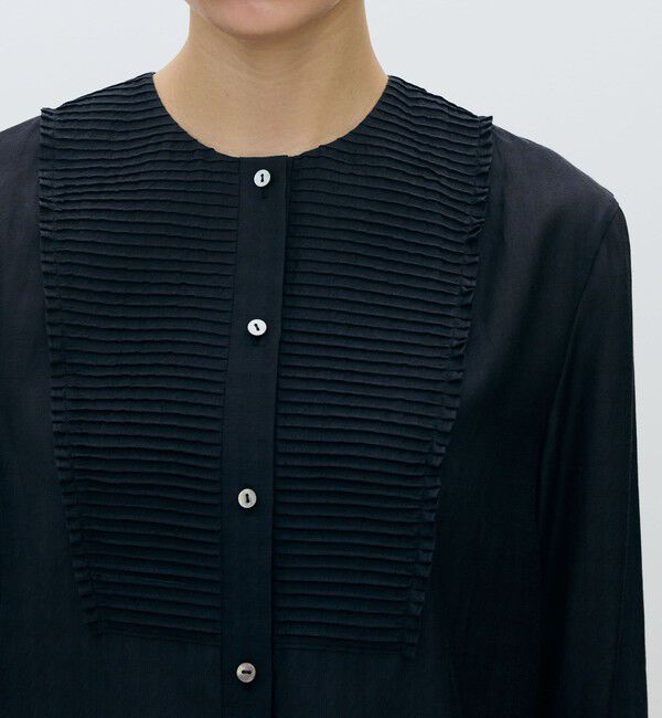 TOMORROWLAND collection「シアーハウンドトゥース ブザムシャツ」|シャツ・ブラウス|