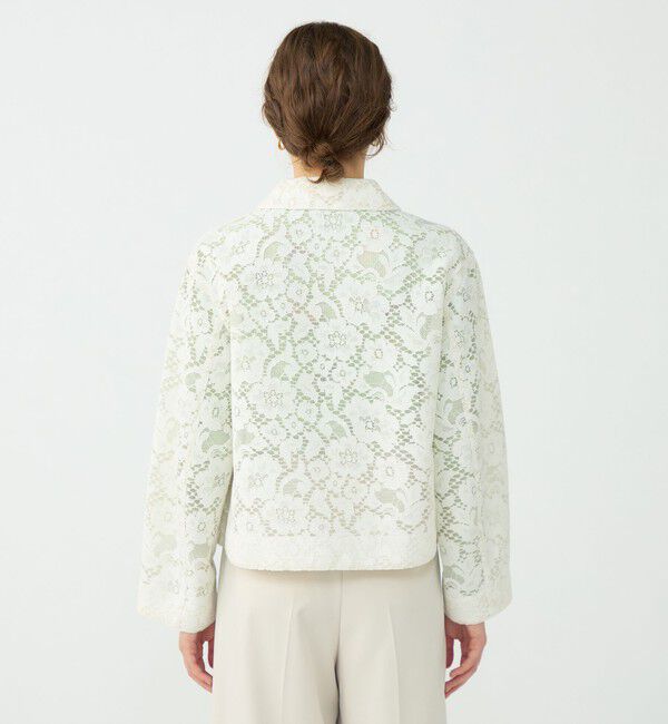 Ballsey「フラワーコードレース ステンカラーブルゾン」|ブルゾン・スタジャン|