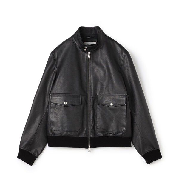 TOMORROWLAND MENS「【別注】EMMETI GREYSON カーフ ドライビングブルゾン」|ブルゾン・スタジャン|19 ブラック