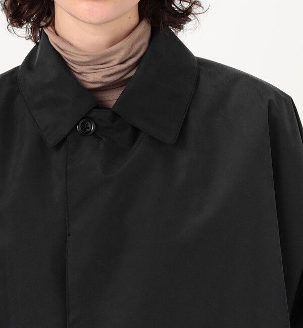 TOMORROWLAND GOODS「HAVERSACK Silkcoating バルカラーコート」|ステンカラーコート|