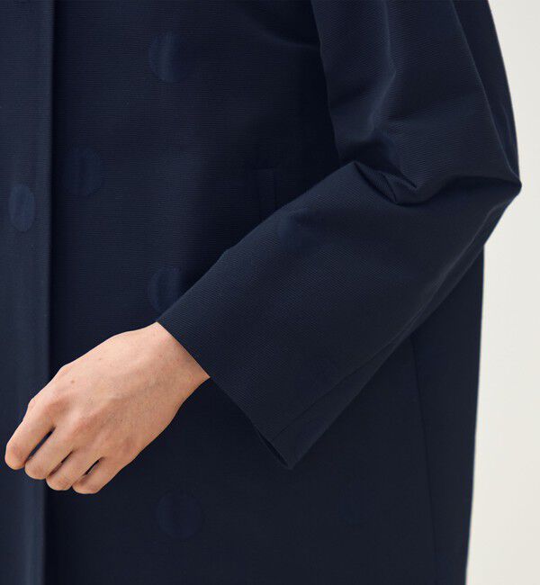 TOMORROWLAND collection「グログランドット ノーカラーコート」|ノーカラーコート|