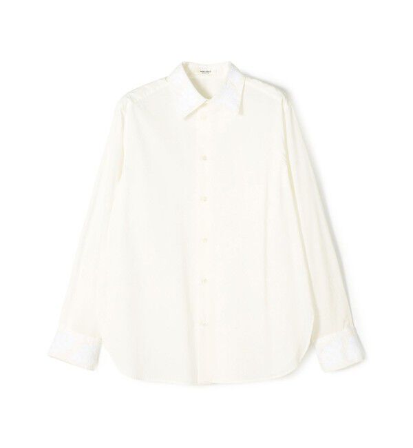 MACPHEE「リーフエンブロイダリー レギュラーカラーシャツ」|シャツ・ブラウス|12 ホワイト系