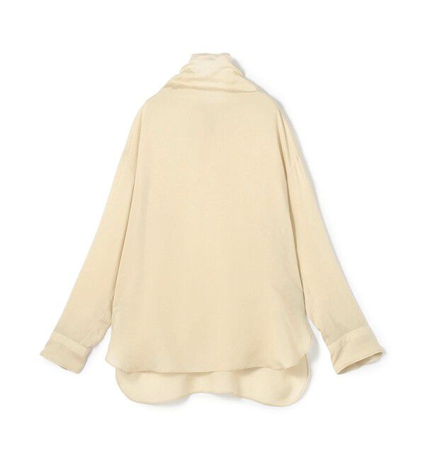 GALERIE VIE「セルロースシルクブロード バックボウタイブラウス」|シャツ・ブラウス|43 ベージュ