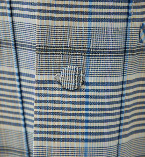 MACPHEE「トゥーサイドチェック ステンカラーショートコート」|ステンカラーコート|