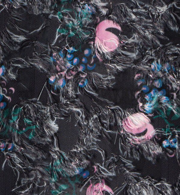 SOULEIADO「ラメカットジャカード カラーフリルブラウス」|シャツ・ブラウス|