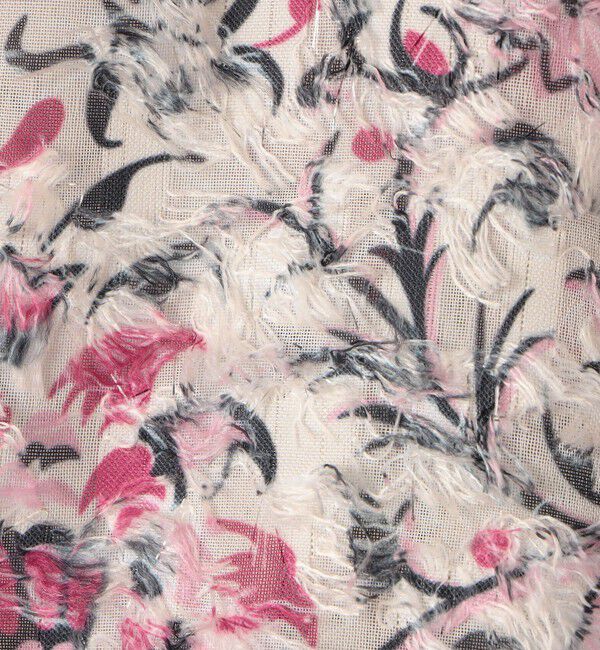 SOULEIADO「ラメカットジャカード カラーフリルブラウス」|シャツ・ブラウス|