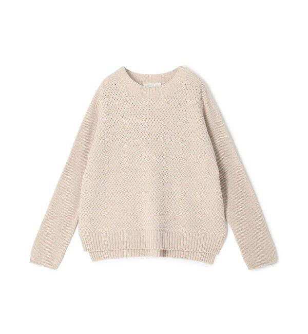 GALERIE VIE「リネンウールバスケット クルーネックプルオーバー」|ニット・セーター|43 ベージュ