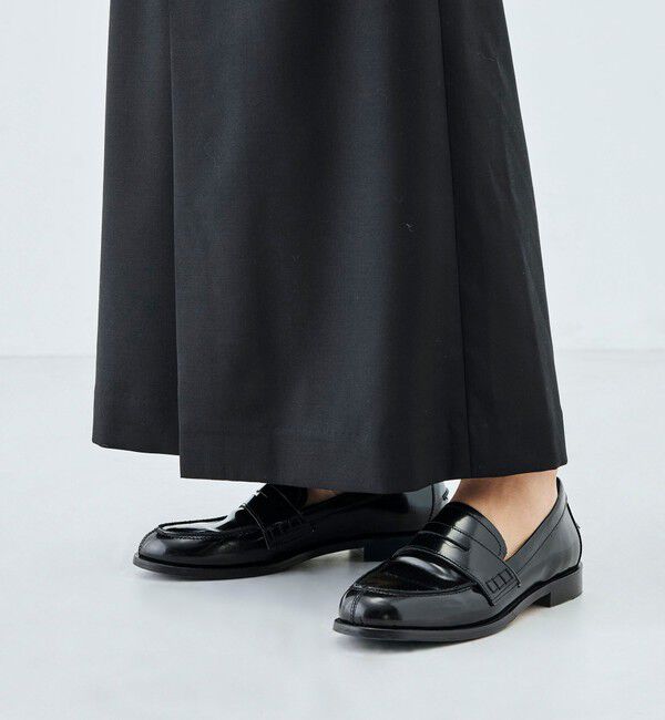 Edition「ドライツイル フロントジップスカート」|台形|