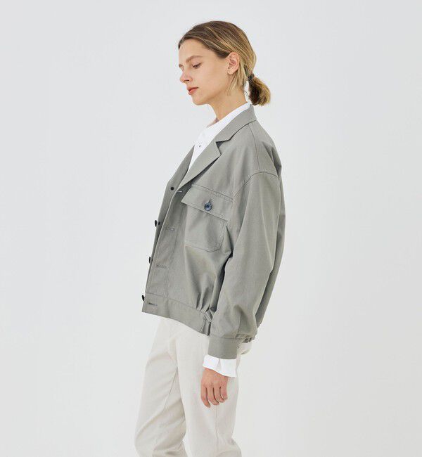 GALERIE VIE「ノンマーセライズドコットン コクーンバックブルゾン」|ブルゾン・スタジャン|