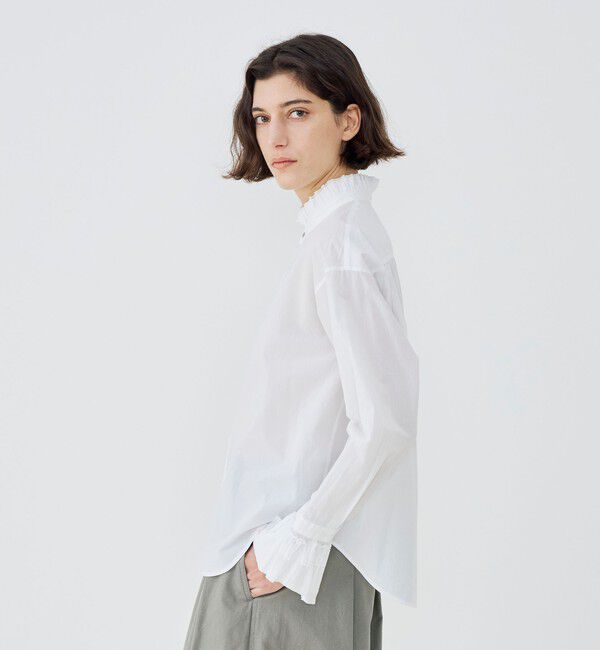 GALERIE VIE「コットン フリルシャツ」|シャツ・ブラウス|
