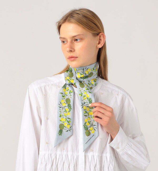 TOMORROWLAND GOODS「Atelier TOMORROWLAND FRUITS シルク ボウタイスカーフ」|バンダナ・スカーフ|