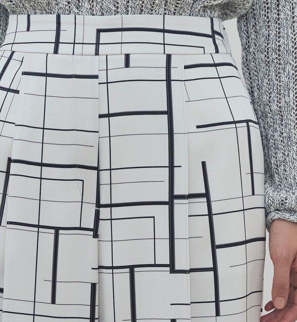 DES PRES「 ウィンドウフレームプリント タックセミワイドパンツ」|その他|