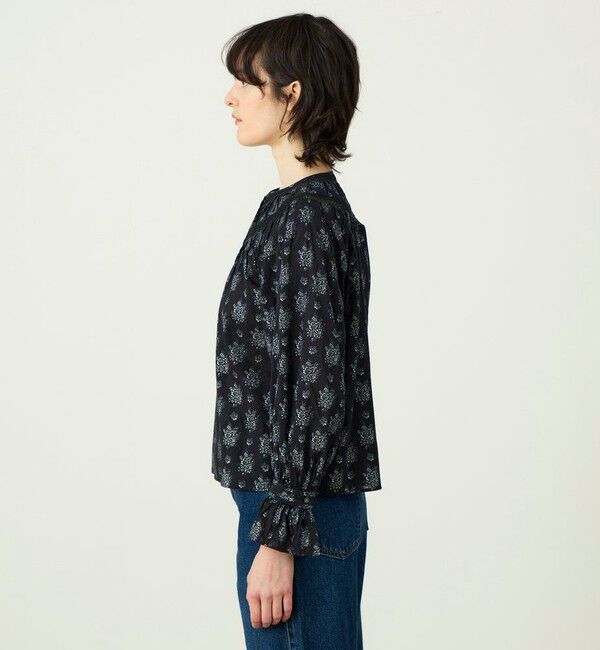 SOULEIADO「コットンプリント サークルピンタックブラウス」|シャツ・ブラウス|