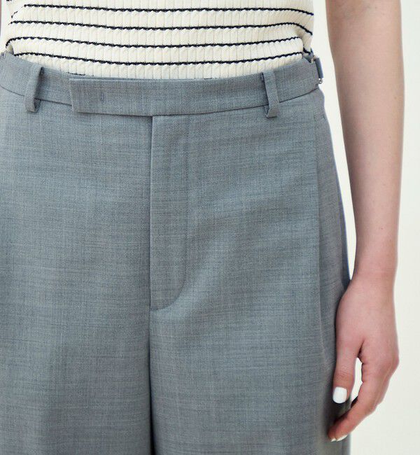 MACPHEE「ストレッチトロピカル ストレートパンツ」|スラックス|