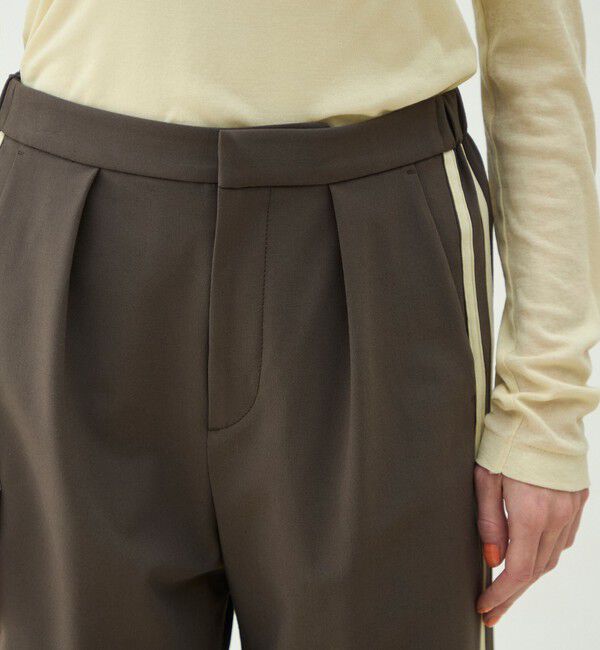 MACPHEE「ポリエステルレーヨン タックセミワイドパンツ」|その他|