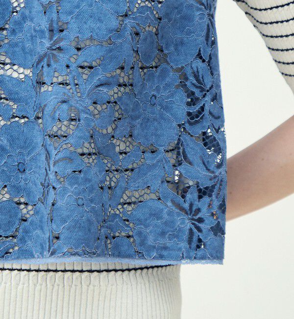 MACPHEE「ピグメントレース ノースリーブブラウス」|シャツ・ブラウス|