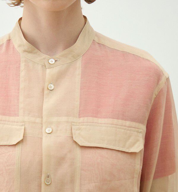 MACPHEE「シルクブレンドスラブ チュニックシャツ」|シャツ・ブラウス|