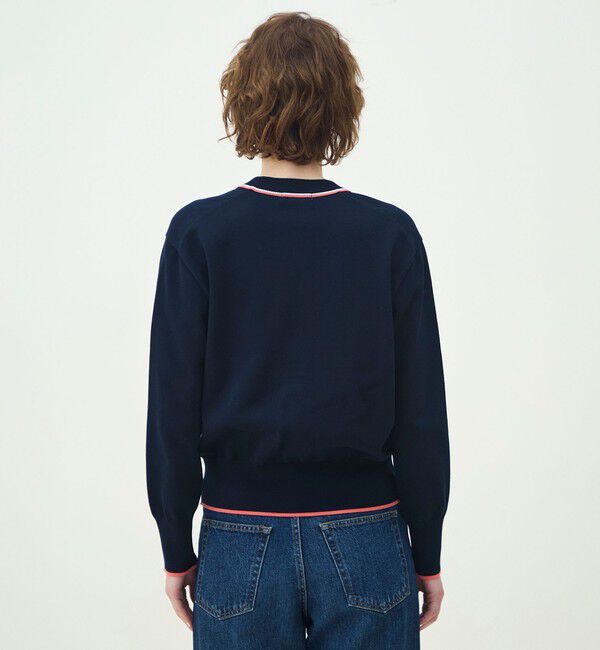 MACPHEE「ドライコットン Vネックカーディガン」|カーディガン|