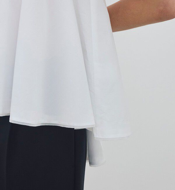 DES PRES「【WEB先行予約】コットンタイプライター フレアテールブラウス」|シャツ・ブラウス|