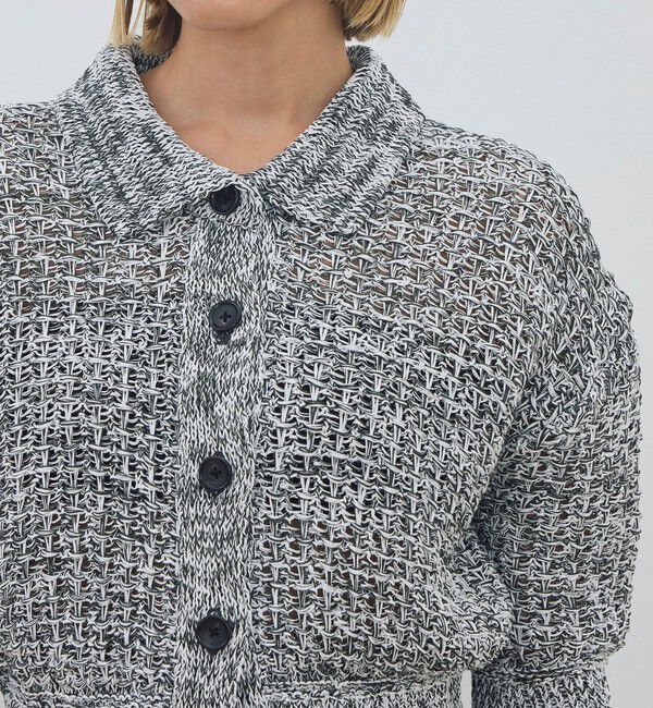 DES PRES「【WEB先行予約】ギマコットン ハーフスリーブポロカーディガン」|カーディガン|