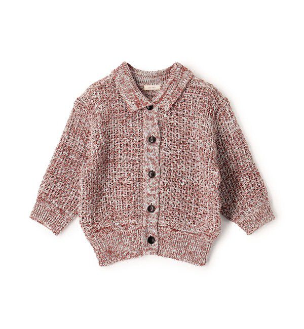 DES PRES「【WEB先行予約】ギマコットン ハーフスリーブポロカーディガン」|カーディガン|34 ピンク系