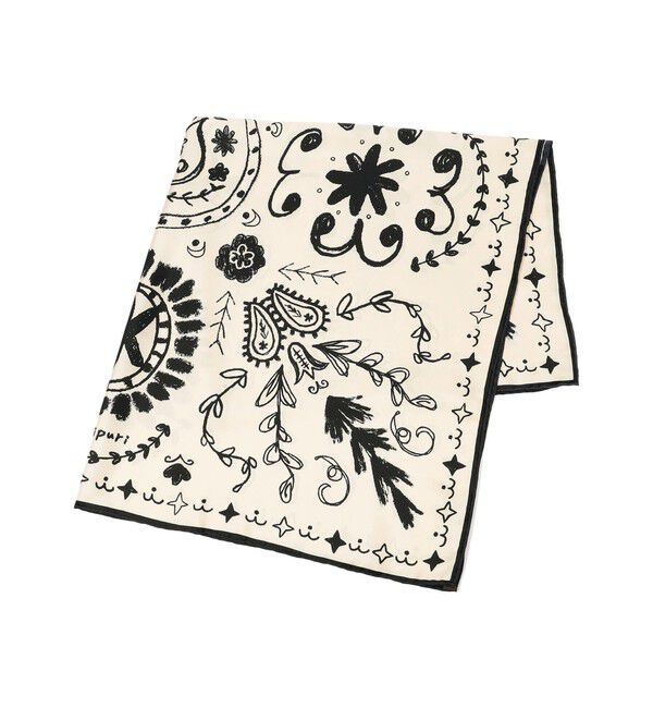 TOMORROWLAND GOODS「manipuri ボヘミアン バンダナ」|バンダナ・スカーフ|12 ホワイト系