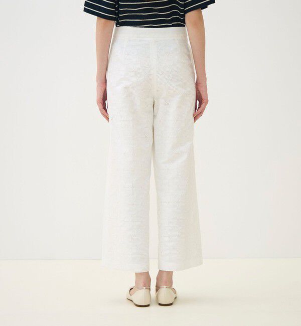 TOMORROWLAND collection「【WEB先行予約】ブロッサムエンブロイダリー ストレートパンツ」|その他|