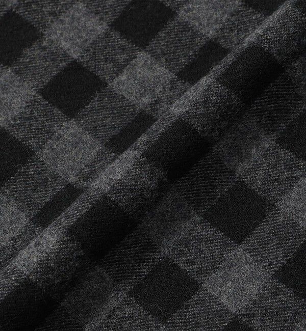 TOMORROWLAND GOODS「HAVERSACK ATTIRE ウールビエラチェック フリンジネックウォーマー」|マフラー|