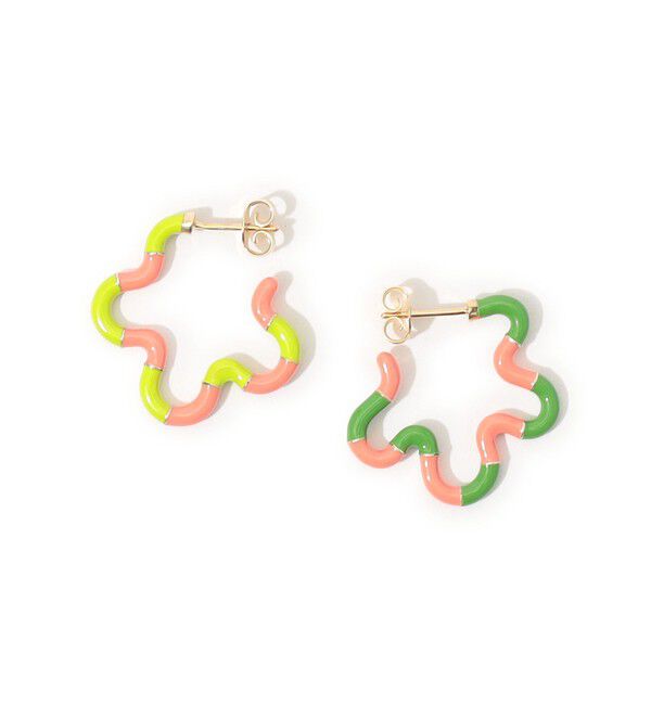 TOMORROWLAND GOODS「【別注】Bea Bongiasca TWO TONE ピアス」|ピアス|34 ピンク系