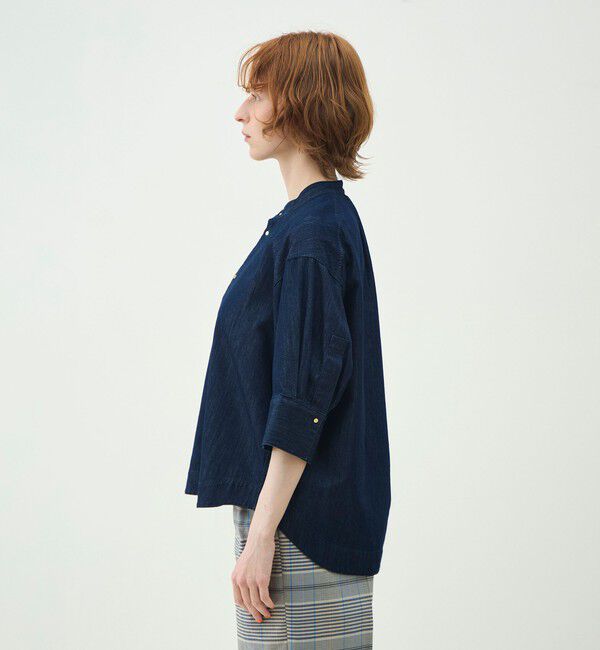 MACPHEE「【WEB先行予約】コットンセルロースデニム オーバーサイズシャツ」|シャツ・ブラウス|