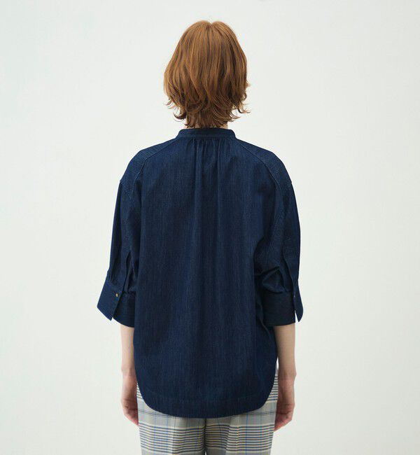 MACPHEE「【WEB先行予約】コットンセルロースデニム オーバーサイズシャツ」|シャツ・ブラウス|