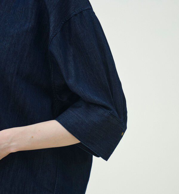 MACPHEE「【WEB先行予約】コットンセルロースデニム オーバーサイズシャツ」|シャツ・ブラウス|