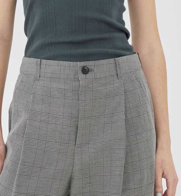 GALERIE VIE「【WEB先行予約】リネンキュプラシルクコンパクト タックパンツ」|その他|