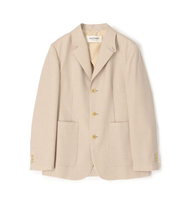 MACPHEE「ウールカームスキン テーラードジャケット」|テーラードジャケット|41 ライトベージュ