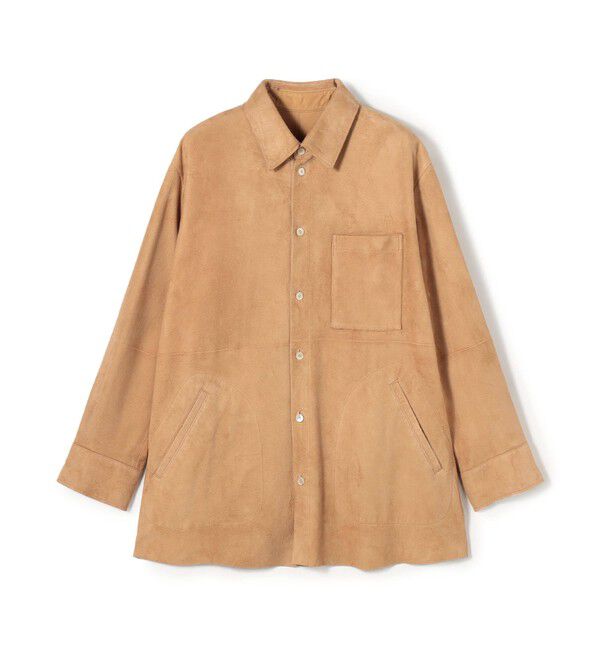 GALERIE VIE「ダウニーラムスエード シャツブルゾン」|その他|43 ベージュ