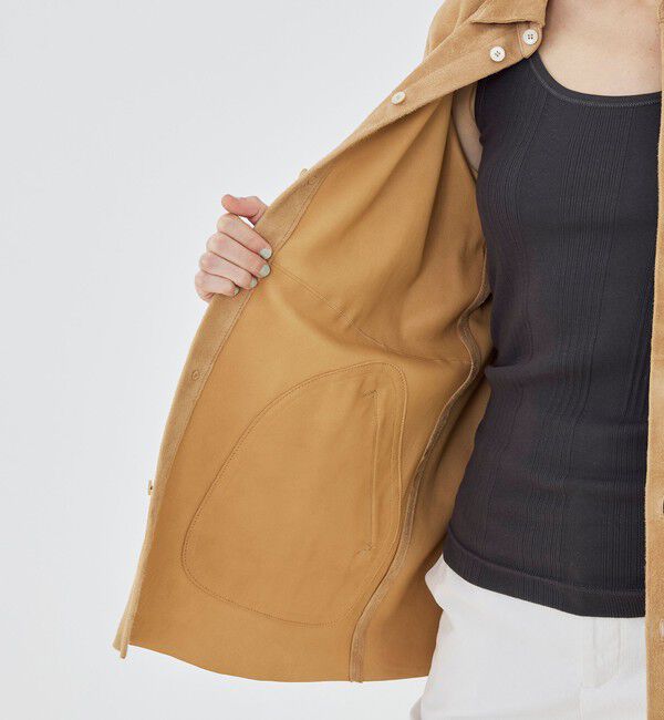 GALERIE VIE「ダウニーラムスエード シャツブルゾン」|その他|