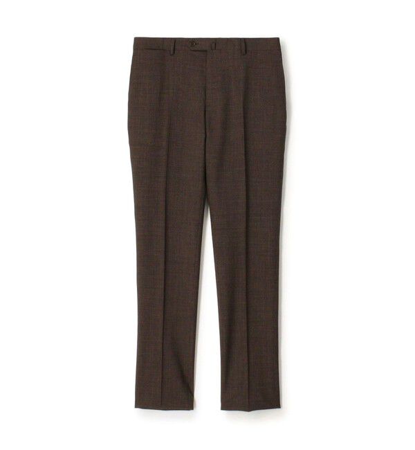 TOMORROWLAND MENS「Super130'sウール ノープリーツ スリムスラックス DRAGO SWING」|スラックス|48 ブラウン系