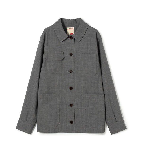 BACCA「ウールトロピカル シャツジャケット」|その他|15 グレー