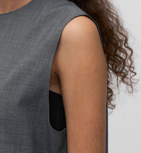 BACCA「ウールトロピカル ラウンドネックベスト」|ベスト・ジレ|