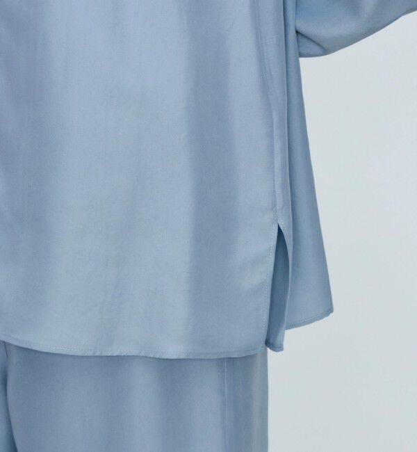 TOMORROWLAND collection「シルクサンドウォッシュ レギュラーカラーブラウス」|シャツ・ブラウス|