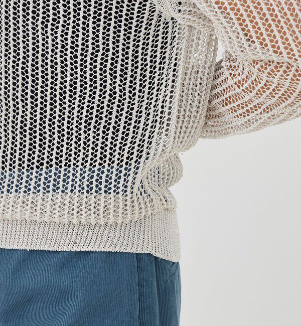 GALERIE VIE「パイエットオープンワーク クルーネックプルオーバー」|ニット・セーター|