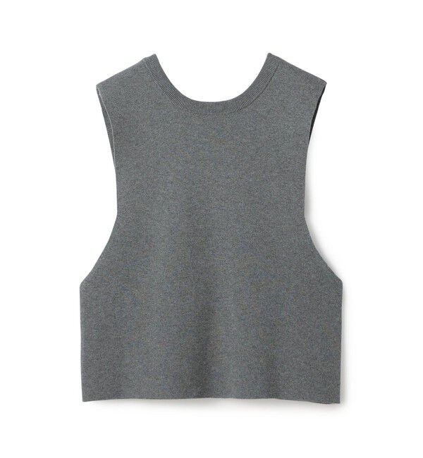 GALERIE VIE「ミラノリブ 2-wayベスト」|ベスト・ジレ|15 グレー