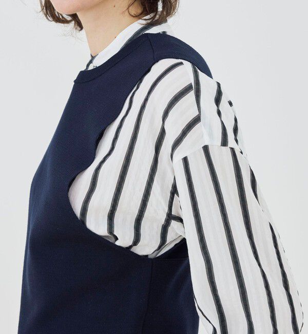 GALERIE VIE「ミラノリブ 2-wayベスト」|ベスト・ジレ|