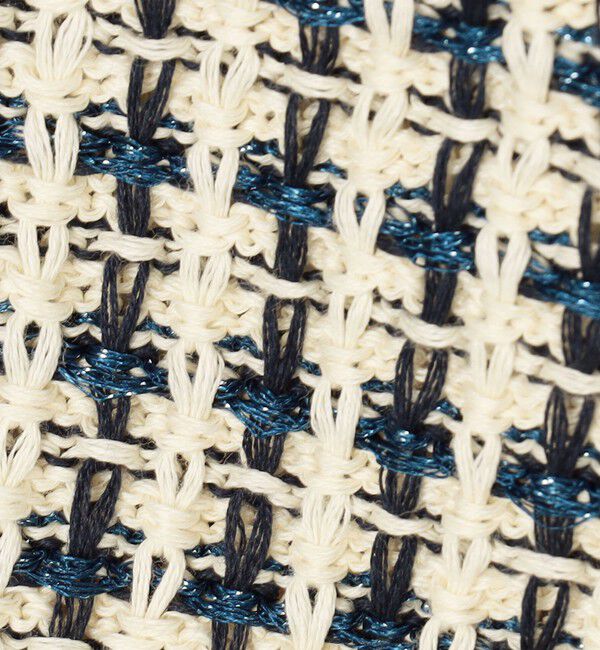 MACPHEE「ギマコットンチェック ジップアップカーディガン」|カーディガン|